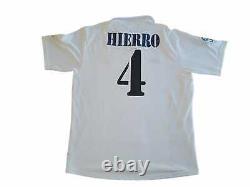 Real Madrid Centenary 2001/2002 Home Football Shirt Jersey Adidas S #4 Hierro