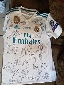 Real Madrid Champions Final signed jersey