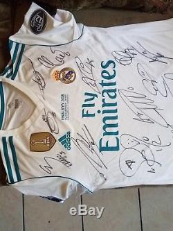 Real Madrid Champions Final signed jersey