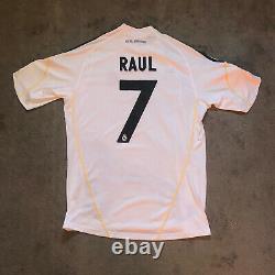 Real Madrid Champions League 2009 2010 Raul 7# Football Shirt Camiseta Adidas L