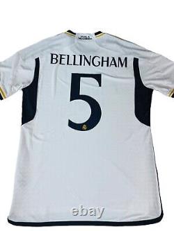 Real Madrid Champions League Home Jersey 23/24 Jude Bellingham #5 Player Version