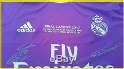 Real Madrid Champions League Winners Signed Jersey 2017 Including Coa