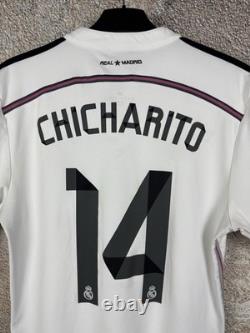 Real Madrid Chicharito #14 Jersey 2014-15 Season Adidas Football Shirt Size M