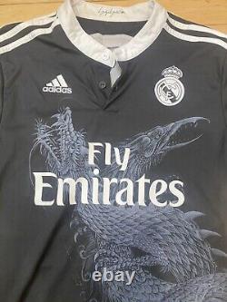 Real Madrid Chicharito #14 Yohji Yamamoto 14/15 Dragon Black Jersey Men L Adidas