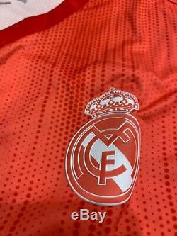 Real Madrid Cristian Bale Fly Emirates XXL Red Jersey NEW! FAST SHIPPING