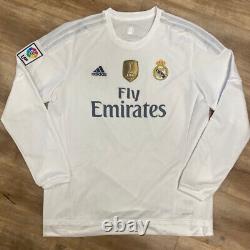 Real Madrid Cristiano Ronaldo 2015 Adidas Longsleeve La Liga Spain Soccer Jersey
