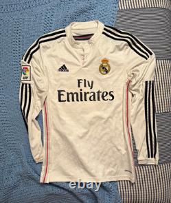 Real Madrid Cristiano Ronaldo #7 Long Sleeve ClimaCool Jersey White M 14/15