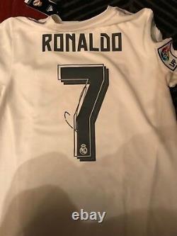 Real Madrid Cristiano Ronaldo Autographed Signed Brand New Jersey COA