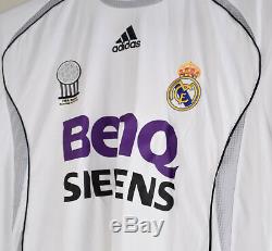 Real Madrid David Beckham Signed ADIDAS BenQ Siemens Soccer Jersey M