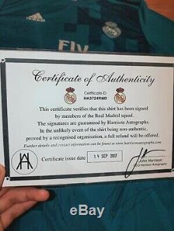 Real Madrid FC Team Signed Jersey 2017/2018 Edition with Certificate (COA)