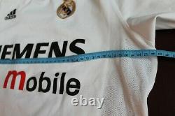 Real Madrid Football Shirt Jersey Camiseta Soccer 2003 2004 Home Size M #7 Raul
