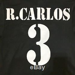 Real Madrid Football Shirt R. Carlos Vintage Genuine Adidas 2001/02 Away Jersey