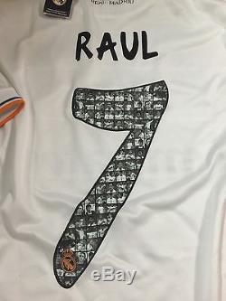 Real Madrid Formotion Match Unworn Homenaje Raul 6,8,10 Player Issue Jersey