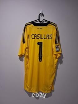 Real Madrid GK Home Shirt Jersey 2011/2012 No. 1 Casillas Size 2XL