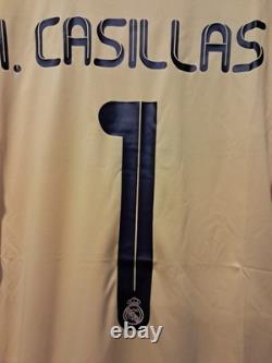 Real Madrid GK Home Shirt Jersey 2011/2012 No. 1 Casillas Size 2XL
