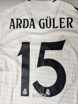 Real Madrid Heat. Rdy adidas LS Jersey White 2024/2025 NEW M-3XL Arda Guler #15