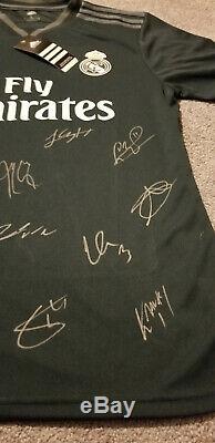 Real Madrid Home 2018/19 Signed Football Team, Squad Shirt, Soccer Jersey + Coa