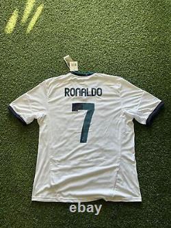 Real Madrid Home Jersey 12/13 #7 Ronaldo White Colored Size XL