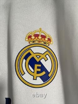 Real Madrid Home Jersey 2016/17 Long Sleeve, Mens, Size M, with Club World Cup