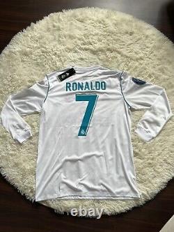 Real Madrid Home Jersey Champions League FinalKyiv 2018 Ronaldo Patch BNWT Men