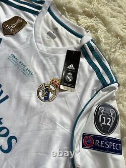 Real Madrid Home Jersey Champions League FinalKyiv 2018 Ronaldo Patch BNWT Men