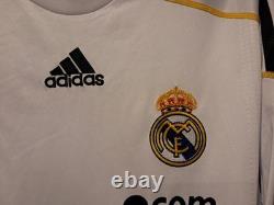 Real Madrid Home L/S Shirt Jersey 2009/2010 No. 9 Ronaldo 2XL