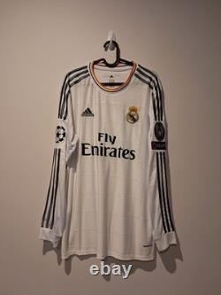 Real Madrid Home L/S Shirt Jersey 2013/2014 No. 14 Alonso XL