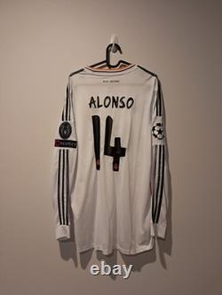 Real Madrid Home L/S Shirt Jersey 2013/2014 No. 14 Alonso XL