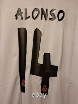 Real Madrid Home L/S Shirt Jersey 2013/2014 No. 14 Alonso XL