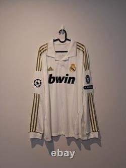 Real Madrid Home L/S UCL Shirt Jersey 2011/2012 No. 7 Ronaldo 2XL