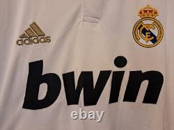 Real Madrid Home L/S UCL Shirt Jersey 2011/2012 No. 7 Ronaldo 2XL