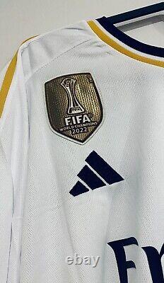 Real Madrid Home Long Sleeves Shirt Jersey 23/24 UEFA No. 5 Bellingham XL