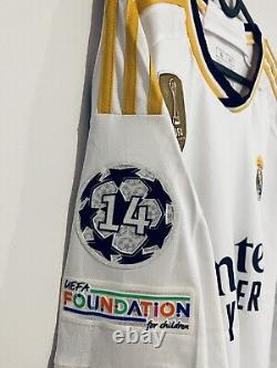 Real Madrid Home Long Sleeves Shirt Jersey 23/24 UEFA No. 5 Bellingham XL