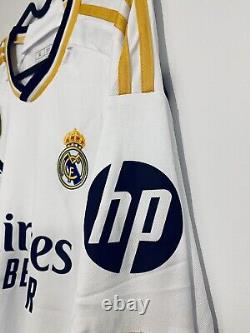 Real Madrid Home Long Sleeves Shirt Jersey 23/24 UEFA No. 5 Bellingham XL