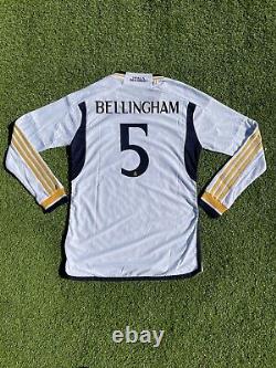 Real Madrid Home Men's Bellingham Long Sleeve Large Jersey