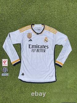 Real Madrid Home Men's Bellingham Long Sleeve Medium Jersey
