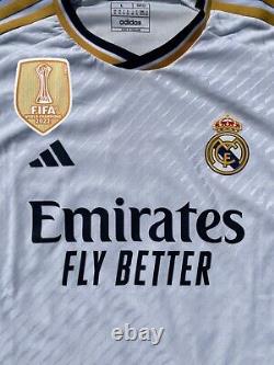 Real Madrid Home Men's Large Long Sleeve Fran Garcia Jersey