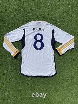 Real Madrid Home Men's Large Long Sleeve Kroos Jersey