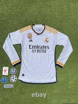 Real Madrid Home Men's Long Sleeve Medium Jersey