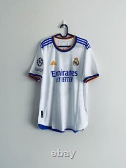 Real Madrid Home Player Issue Shirt Jersey 21/22 UEFA No. 8 Kroos XL