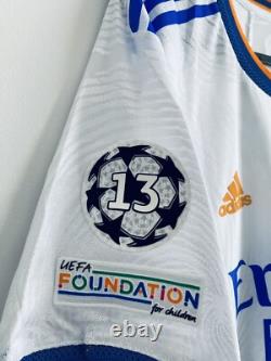 Real Madrid Home Player Issue Shirt Jersey 21/22 UEFA No. 8 Kroos XL