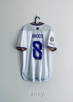 Real Madrid Home Player Issue Shirt Jersey 21/22 UEFA No. 8 Kroos XL