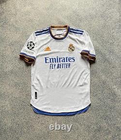 Real Madrid Home Shirt 2022 UCL Match Worn Jersey #4 Alaba Player Issue Trikot