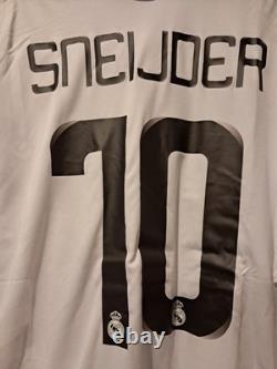 Real Madrid Home Shirt Jersey 2008/2009 No. 10 Sneijder Size 2XL