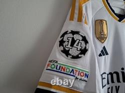 Real Madrid Home Shirt Jersey 23/24 UEFA Version No. 8 Kroos XL