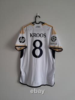 Real Madrid Home Shirt Jersey 23/24 UEFA Version No. 8 Kroos XL