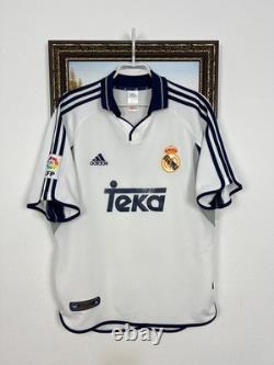 Real Madrid Home football shirt 2000 Soccer Jersey Mens Trikot White Size M