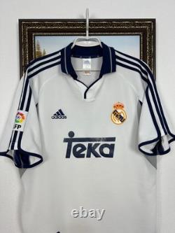 Real Madrid Home football shirt 2000 Soccer Jersey Mens Trikot White Size M