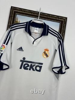 Real Madrid Home football shirt 2000 Soccer Jersey Mens Trikot White Size M