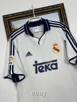 Real Madrid Home football shirt 2000 Soccer Jersey Mens Trikot White Size M